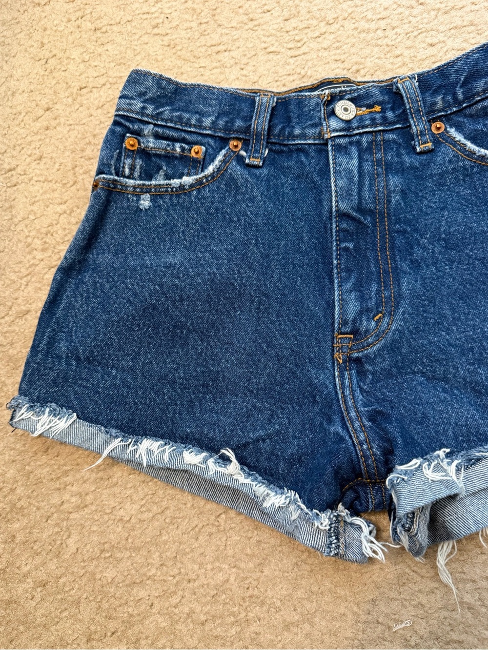 ABERCROMBIE & FITCH Annie High Rise Denim Shorts - Picture 5 of 11